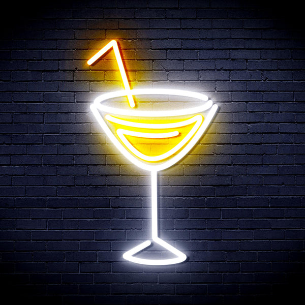 advpro-dry-martini-ultra-bright-led-neon-sign-fnu0207 - White & Golden Yellow