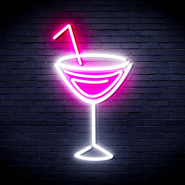 advpro-dry-martini-ultra-bright-led-neon-sign-fnu0207 - White & Pink