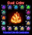 advpro-flame-ultra-bright-led-neon-sign-fnu0208 - Dual-Color