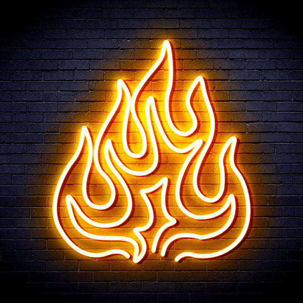 advpro-flame-ultra-bright-led-neon-sign-fnu0208 - Golden Yellow