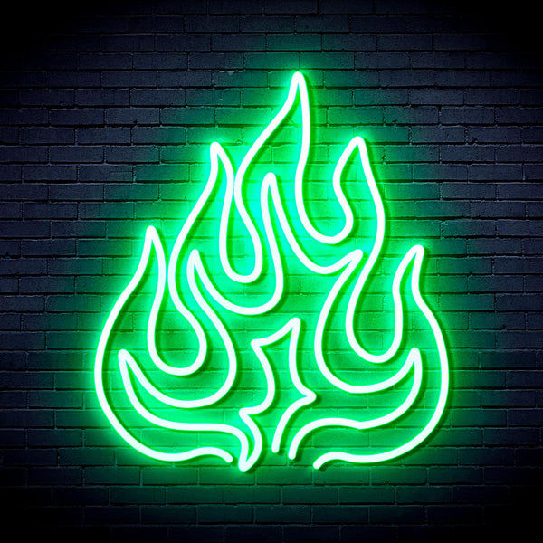 advpro-flame-ultra-bright-led-neon-sign-fnu0208 - Green