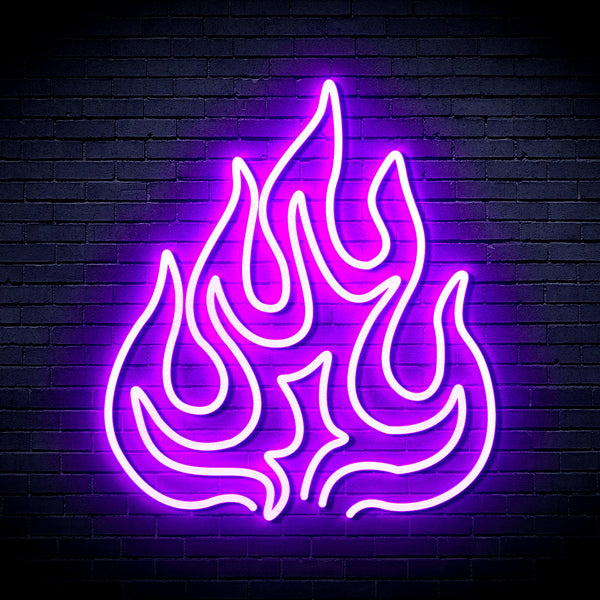 advpro-flame-ultra-bright-led-neon-sign-fnu0208 - Purple