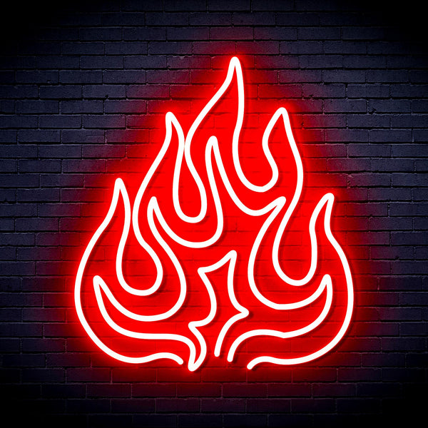 advpro-flame-ultra-bright-led-neon-sign-fnu0208 - Red