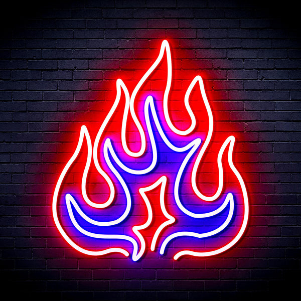 advpro-flame-ultra-bright-led-neon-sign-fnu0208 - Red & Blue