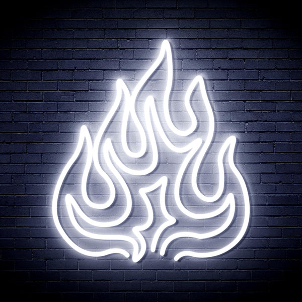 advpro-flame-ultra-bright-led-neon-sign-fnu0208 - White