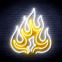 advpro-flame-ultra-bright-led-neon-sign-fnu0208 - White & Golden Yellow
