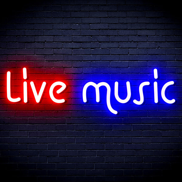 advpro-live-music-ultra-bright-led-neon-sign-fnu0209 - Blue & Red