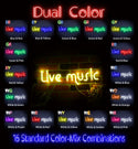 advpro-live-music-ultra-bright-led-neon-sign-fnu0209 - Dual-Color