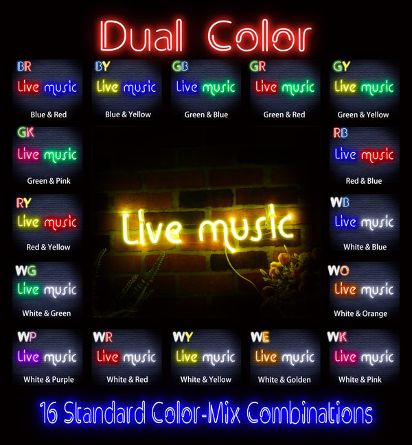 advpro-live-music-ultra-bright-led-neon-sign-fnu0209 - Dual-Color