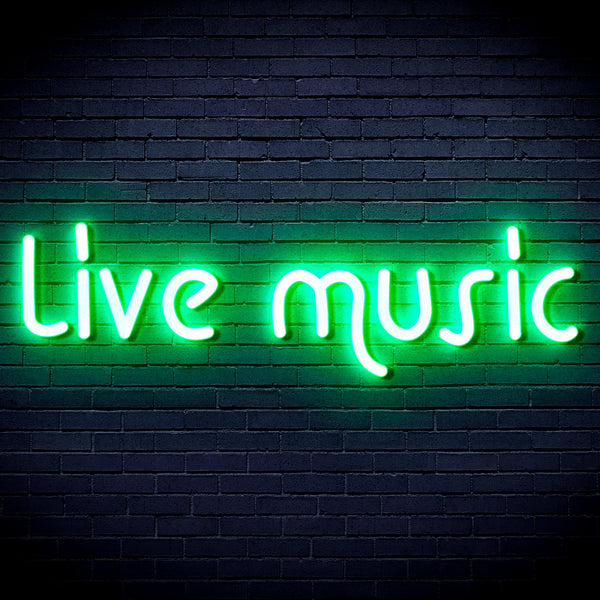advpro-live-music-ultra-bright-led-neon-sign-fnu0209 - Green
