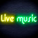 advpro-live-music-ultra-bright-led-neon-sign-fnu0209 - Green & Yellow