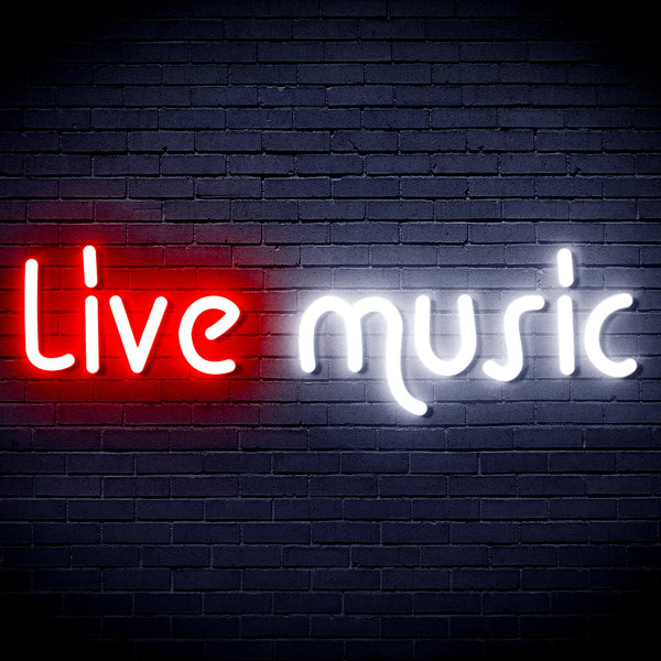 advpro-live-music-ultra-bright-led-neon-sign-fnu0209 - White & Red