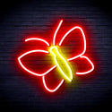advpro-butterflies-ultra-bright-led-neon-sign-fnu0212 - Red & Yellow