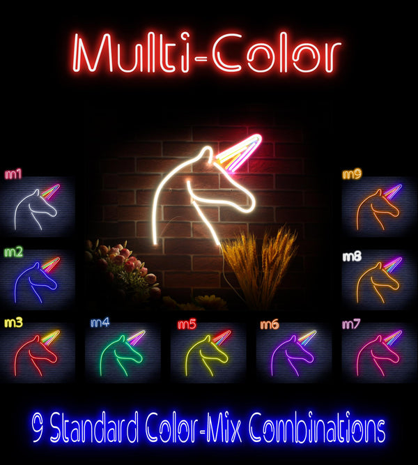 advpro-unicorn-ultra-bright-led-neon-sign-fnu0213 - Multi-Color
