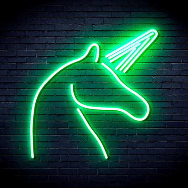 advpro-unicorn-ultra-bright-led-neon-sign-fnu0213 - Green
