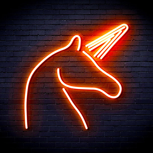 advpro-unicorn-ultra-bright-led-neon-sign-fnu0213 - Orange