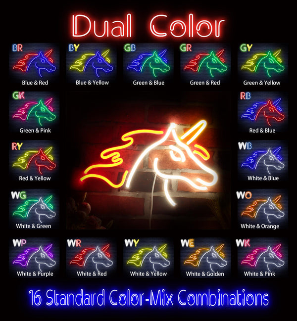 advpro-unicorn-ultra-bright-led-neon-sign-fnu0214 - Dual-Color