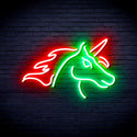 advpro-unicorn-ultra-bright-led-neon-sign-fnu0214 - Green & Red