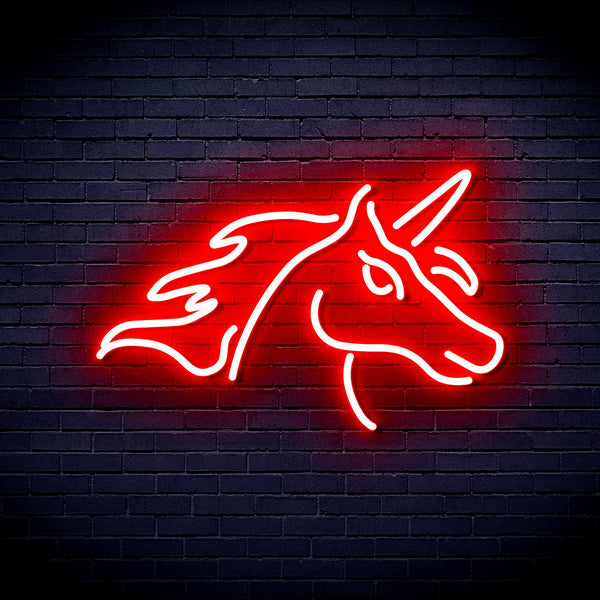 advpro-unicorn-ultra-bright-led-neon-sign-fnu0214 - Red