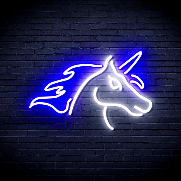 advpro-unicorn-ultra-bright-led-neon-sign-fnu0214 - White & Blue