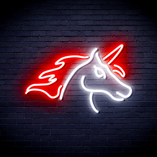 advpro-unicorn-ultra-bright-led-neon-sign-fnu0214 - White & Red