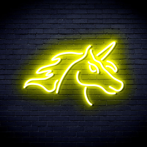 advpro-unicorn-ultra-bright-led-neon-sign-fnu0214 - Yellow