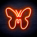 advpro-butterfly-ultra-bright-led-neon-sign-fnu0215 - Orange