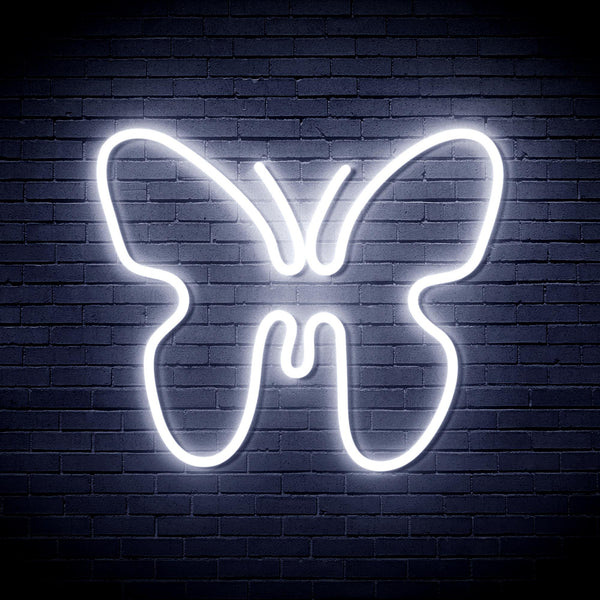 advpro-butterfly-ultra-bright-led-neon-sign-fnu0215 - White