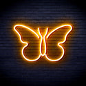 advpro-butterfly-ultra-bright-led-neon-sign-fnu0216 - Golden Yellow