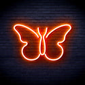 advpro-butterfly-ultra-bright-led-neon-sign-fnu0216 - Orange