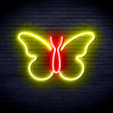 advpro-butterfly-ultra-bright-led-neon-sign-fnu0216 - Red & Yellow