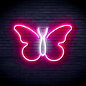 advpro-butterfly-ultra-bright-led-neon-sign-fnu0216 - White & Pink