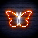 advpro-butterfly-ultra-bright-led-neon-sign-fnu0216 - White & Orange