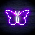 advpro-butterfly-ultra-bright-led-neon-sign-fnu0216 - White & Purple
