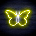 advpro-butterfly-ultra-bright-led-neon-sign-fnu0216 - White & Yellow