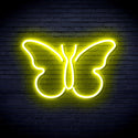 advpro-butterfly-ultra-bright-led-neon-sign-fnu0216 - Yellow
