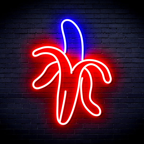 advpro-banana-ultra-bright-led-neon-sign-fnu0218 - Blue & Red