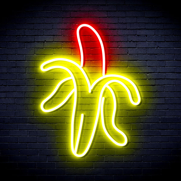 advpro-banana-ultra-bright-led-neon-sign-fnu0218 - Red & Yellow