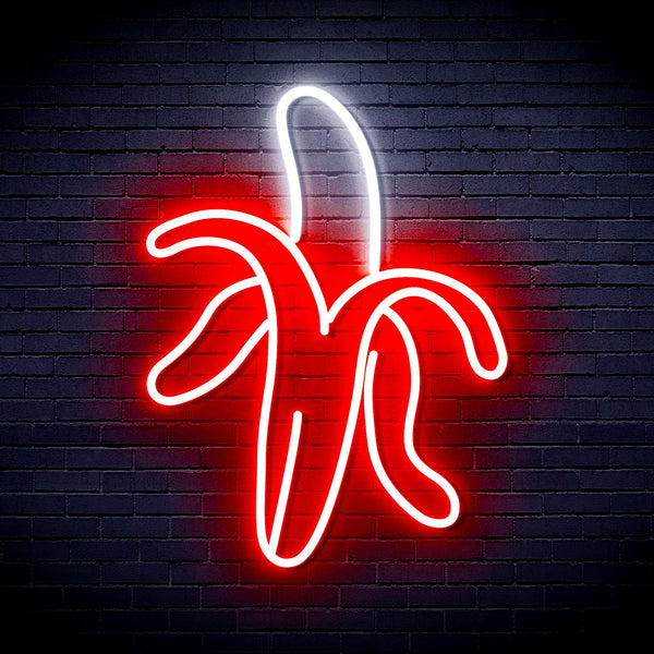 advpro-banana-ultra-bright-led-neon-sign-fnu0218 - White & Red