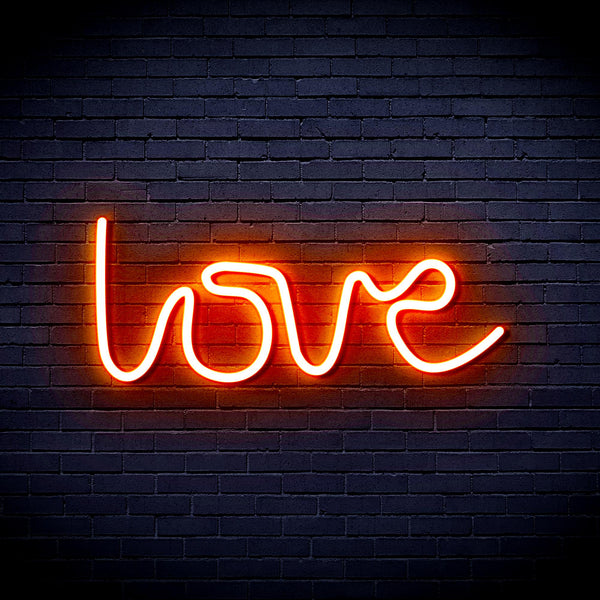 advpro-love-shape-ultra-bright-led-neon-sign-fnu0219 - Orange