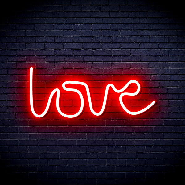 advpro-love-shape-ultra-bright-led-neon-sign-fnu0219 - Red