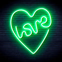 advpro-heart-with-love-ultra-bright-led-neon-sign-fnu0221 - Green