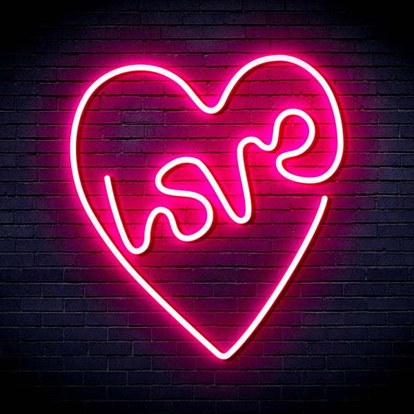 advpro-heart-with-love-ultra-bright-led-neon-sign-fnu0221 - Pink