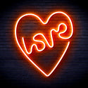 advpro-heart-with-love-ultra-bright-led-neon-sign-fnu0221 - Orange