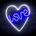 advpro-heart-with-love-ultra-bright-led-neon-sign-fnu0221 - White & Blue