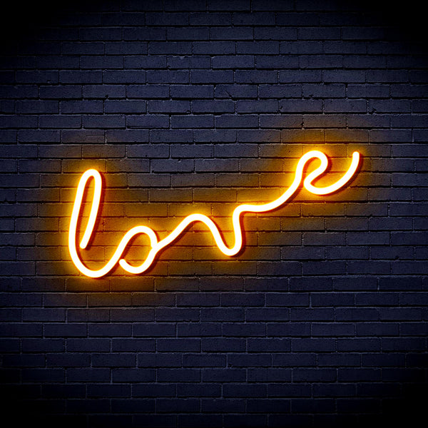 advpro-love-letter-ultra-bright-led-neon-sign-fnu0222 - Golden Yellow