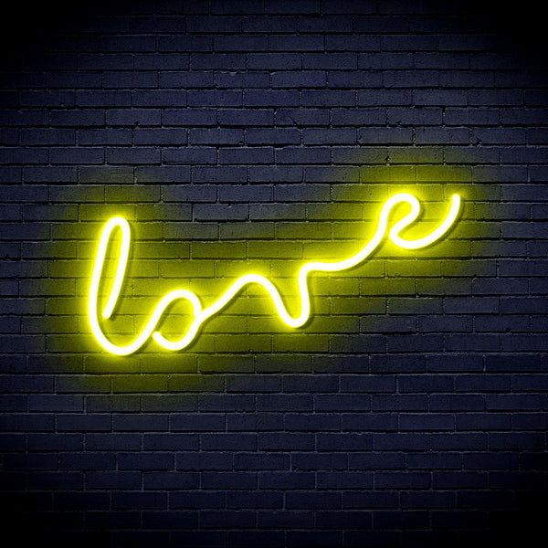 advpro-love-letter-ultra-bright-led-neon-sign-fnu0222 - Yellow