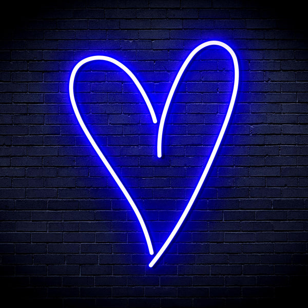 advpro-heart-ultra-bright-led-neon-sign-fnu0224 - Blue