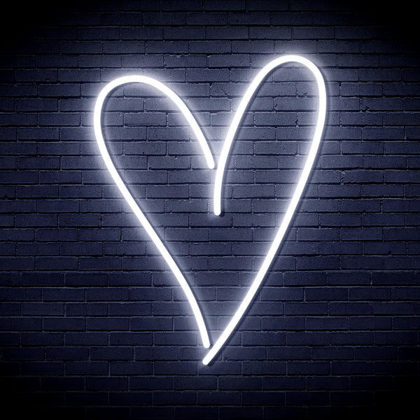 advpro-heart-ultra-bright-led-neon-sign-fnu0224 - White