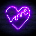 advpro-heart-with-love-ultra-bright-led-neon-sign-fnu0225 - Purple